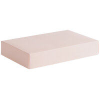 11" x 7 1/4" x 2" 2-Piece 3 lb. Pink Linen Candy Box - 100/Case