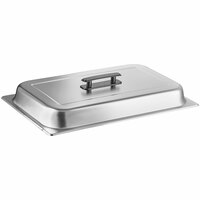 Choice 8 Qt. Full Size Stainless Steel Pan / Chafer Cover with Plastic Handle