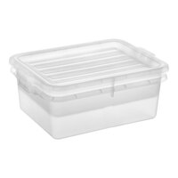 Vigor 20" x 15" x 7" Clear Storage Drain Box Set with Lid