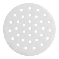 Choice 6" Perforated Round Patty Paper - 500/Pack