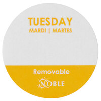 Noble Products Tuesday 1" Removable Day of the Week Label - 1000/Roll