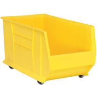 Quantum Yellow Mobile Hulk Bin, 29 7/8" x 16 1/2" x 15"