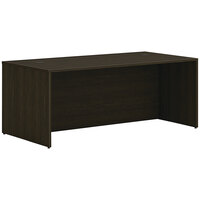 HON Mod 72" x 36" Java Oak Laminate Desk Shell