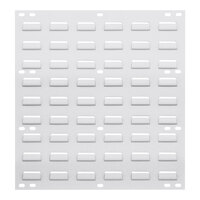 Quantum White Steel Louvered Panel, 18" x 19"