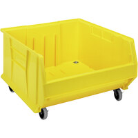 Quantum Yellow Mobile Hulk Bin, 23 7/8" x 22 1/2" x 12"