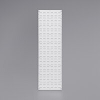 Quantum White Steel Louvered Panel, 18" x 61"