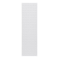 Quantum White Steel Louvered Panel, 18" x 61"