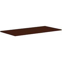 HON Mod 36" x 72" Rectangular Traditional Mahogany Laminate Conference Table Top