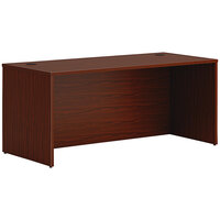 HON Mod 66" x 30" Traditional Mahogany Laminate Desk Shell