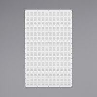Quantum White Steel Louvered Panel, 36" x 61"
