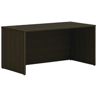 HON Mod 60" x 30" Java Oak Laminate Desk Shell