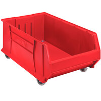 Quantum Red Mobile Hulk Bin, 29 7/8" x 18 1/4" x 11"