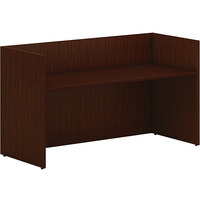 HON Mod 72" x 30" x 41" Traditional Mahogany Reception Desk Shell