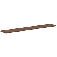 HON Mod 72" x 12" x 1" Sepia Walnut Laminate Transaction Top