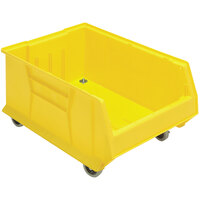 Quantum Yellow Mobile Hulk Bin, 23 7/8" x 16 1/2" x 11"