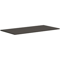 HON Mod 36" x 72" Rectangular Slate Teak Laminate Conference Table Top