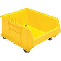 Quantum Yellow Mobile Hulk Bin, 23 7/8" x 18 1/4" x 12"