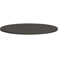 HON Mod 42" Round Slate Teak Laminate Conference Table Top