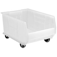 Quantum Clear Mobile Hulk Bin, 23 7/8" x 16 1/2" x 11"