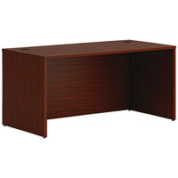 HON Mod 60" x 30" Traditional Mahogany Laminate Desk Shell