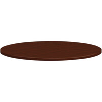 HON Mod 42" Round Traditional Mahogany Laminate Conference Table Top