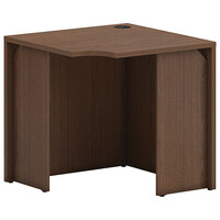 HON Mod 30" Square Sepia Walnut Laminate Corner Desk Shell