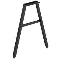 HON Mod 24" Black A-Leg for Laminate Worksurfaces