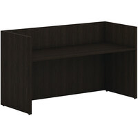 HON Mod 72" x 30" x 41" Java Oak Reception Desk Shell