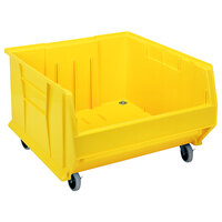 Quantum Yellow Mobile Hulk Bin, 29 7/8" x 16 1/2" x 11"