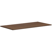 HON Mod 36" x 72" Rectangular Sepia Walnut Laminate Conference Table Top