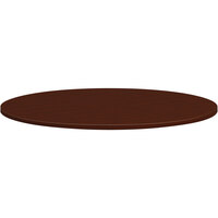 HON Mod 48" Round Traditional Mahogany Laminate Conference Table Top