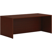 HON Mod 72" x 36" Traditional Mahogany Laminate Desk Shell