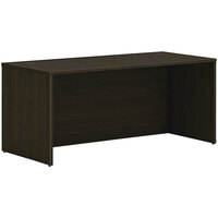 HON Mod 66" x 30" Java Oak Laminate Desk Shell