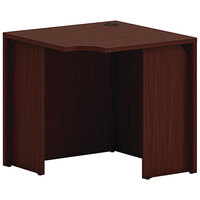 HON Mod 30" Square Traditional Mahogany Laminate Corner Desk Shell