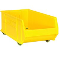 Quantum Yellow Mobile Hulk Bin, 29 7/8" x 18 1/4" x 11"