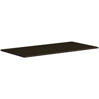 HON Mod 36" x 72" Rectangular Java Oak Laminate Conference Table Top