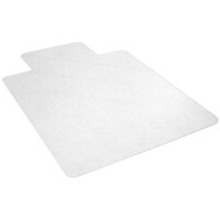 Deflecto EconoMat 45" x 53" Clear Vinyl Lipped Straight Edge Hard Floor Chair Mat