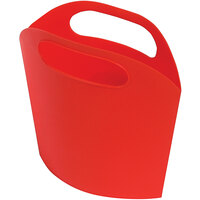 Deflecto 2 15/16" x 6 15/16" x 6 11/16" Red Antimicrobial Kids Mini Tote