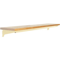 BenchPro 15" x 48" Beige Adjustable Height Wood Butcherblock Top Shelf TSVL1548