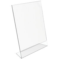 Deflecto Classic Image 8 1/2" x 11" Portrait Slanted Sign Holder 69701-VP - 12/Pack