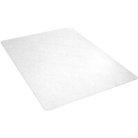 Deflecto EconoMat 36" x 48" Clear Vinyl Rectangle Straight Edge Hard Floor Chair Mat