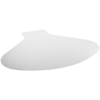 Deflecto SuperMat 60" x 66" Clear Vinyl Medium Pile Carpet Lipped Beveled Edge Chair Mat