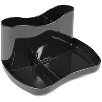 Deflecto 4 3/4" x 5 15/16" x 3 11/16" Black Antimicrobial Desk Caddy