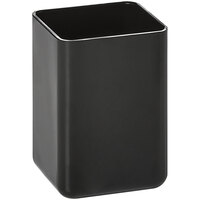 Deflecto 2 7/16" x 2 7/16" x 3 1/2" Black Antimicrobial Pencil Cup