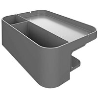 Deflecto 6 3/16" x 9" x 3 1/2" Gray Large Desk Organizer