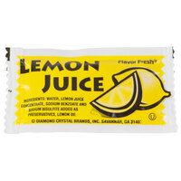 4 Gram Lemon Juice Portion Packets - 200/Case