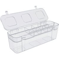 Deflecto 13 1/8" x 4 1/4" x 4 7/16" Caddy Container with Storage Tray