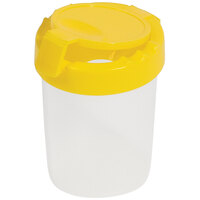 Deflecto 3 15/16" Yellow Antimicrobial Kids No Spill Paint Cup