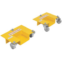 Vestil 17 7/16" x 14 3/8" Yellow Steel Pallet Rack Lifting Dolly PRRJ-DOL - 1,000 lb. Capacity