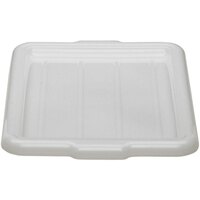 Cambro 2115CBCR148 Cambox 20" x 15" White Plastic Bus Tub / Food Storage Box Lid